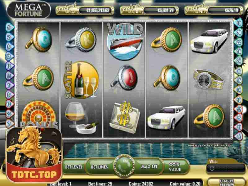 Cách Chơi Slot Game Mega Fortune Và Thu Lợi Nhuận Từ TDTC